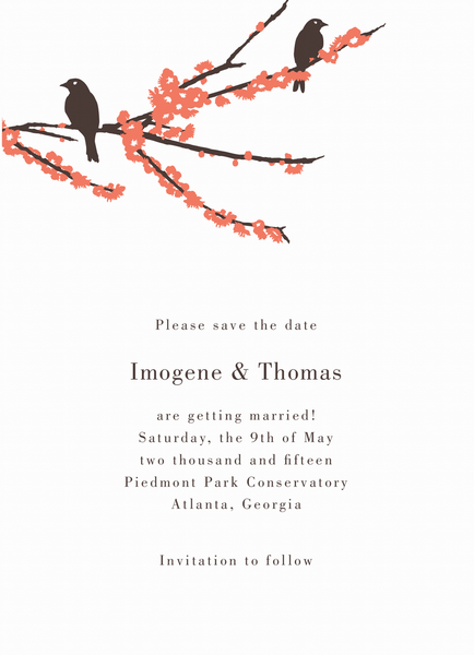 Sparrows Save the date
