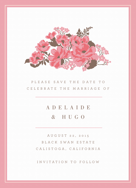 English Rose Save the date