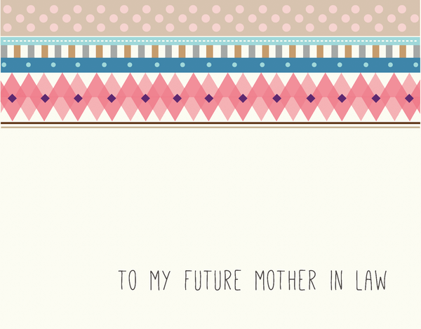 Trendy Bridal Party Card for Future Mother In Law