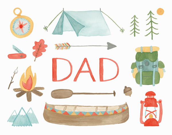 Dad Camping