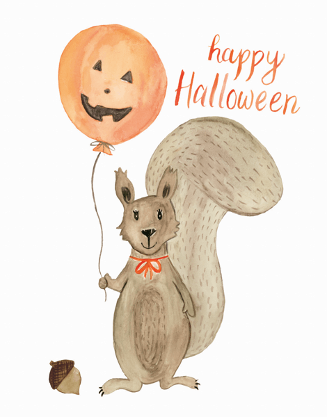 Halloween Squirrel
