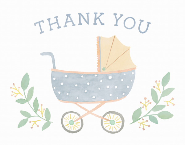 Thank You Baby Carriage
