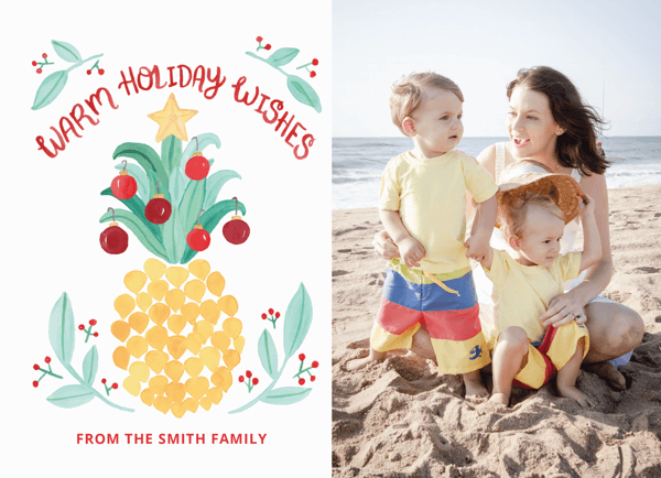 warm-holiday-wishes-pineapple-photo-card