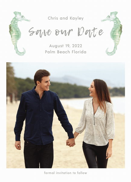 Seahorse Save The Date
