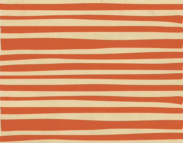 Rustic Orange Stripes Stationery