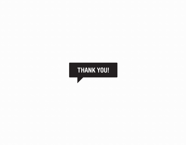 Black Thank You Blurb Greeting
