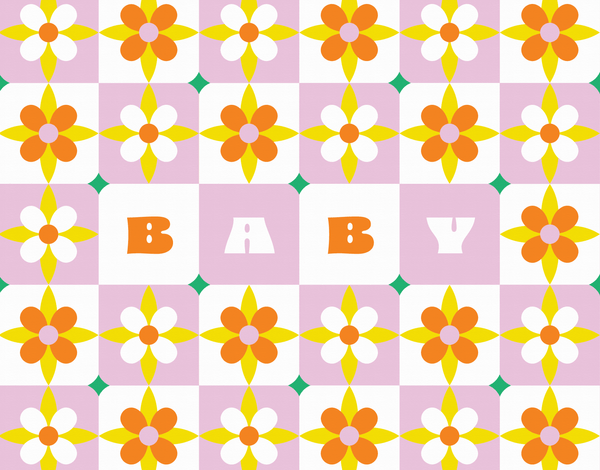 Spanish Tile Baby (pink)