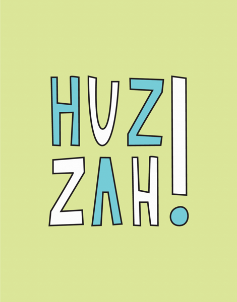 Huzzah Congrats Card