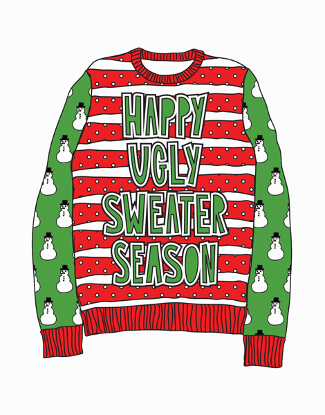 Happy Ugly Sweater Season Holiday Card