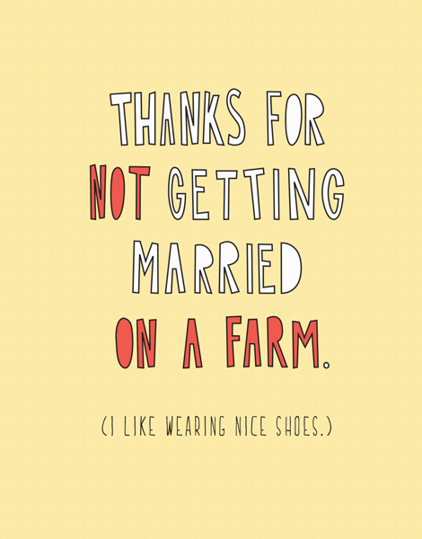 Not a Farm Wedding