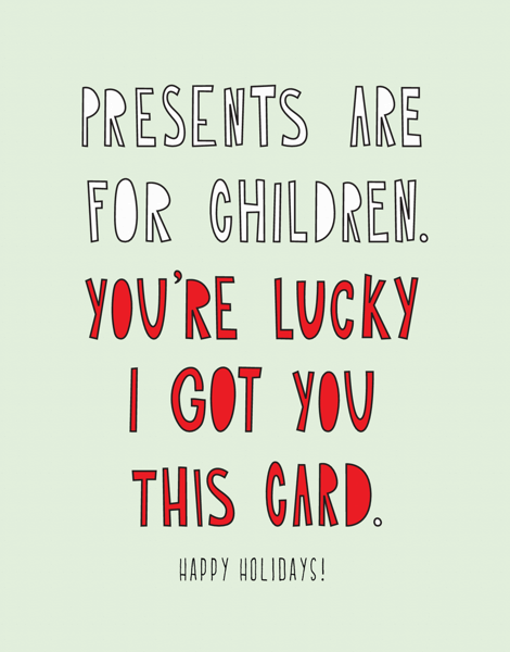 Lucky Holiday Card