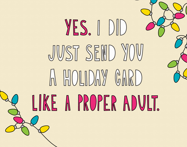 funny modern holiday card