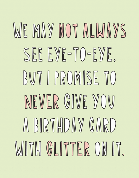 Never Glitter