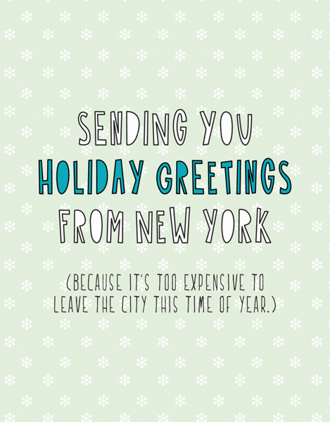 Holiday Greetings From New York