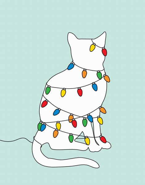 Cat Holiday Lights