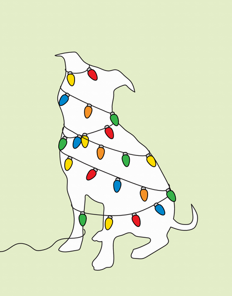 Dog Holiday Lights