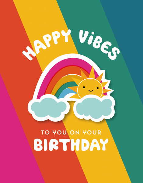 Good Vibes Rainbow Birthday
