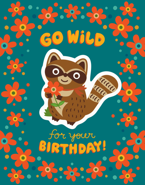 Wild Raccoon Birthday