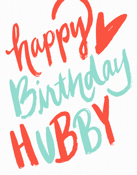 Happy Birthday Hubby By Isabel Davis Postable