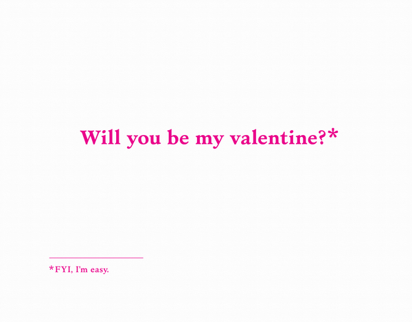 Funny Be My Valentine Card