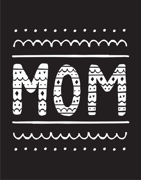 Mom Doodle Mother's Day Card