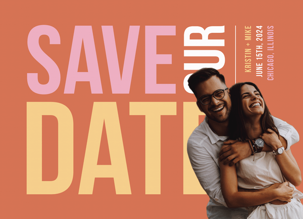 Colorful Save The Date