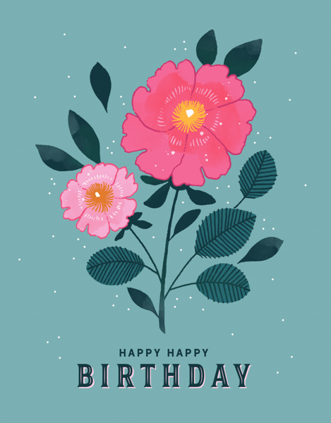 Floral Cluster Birthday