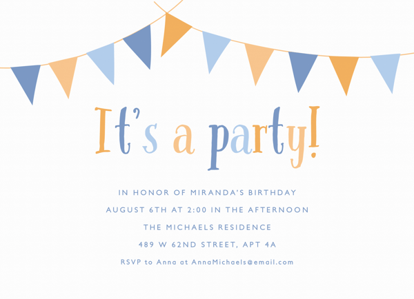 Party Banner Invite