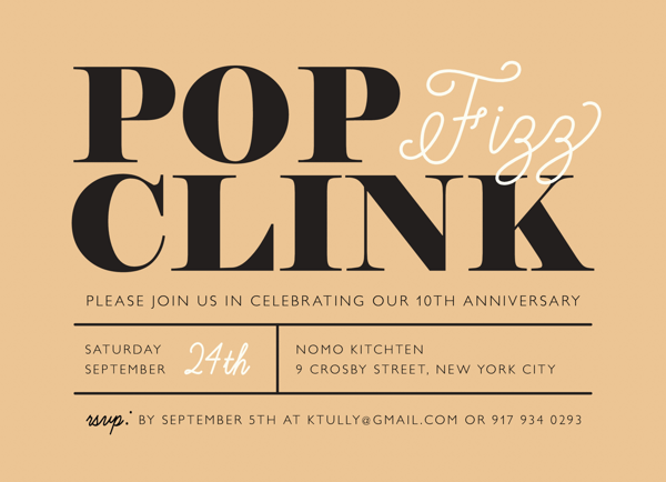 Pop Fizz Clink Invite 