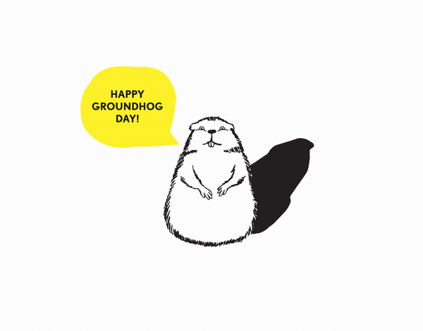 Funny Groundhog Day Card