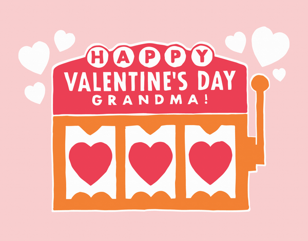 Grandma Jackpot Valentine Card