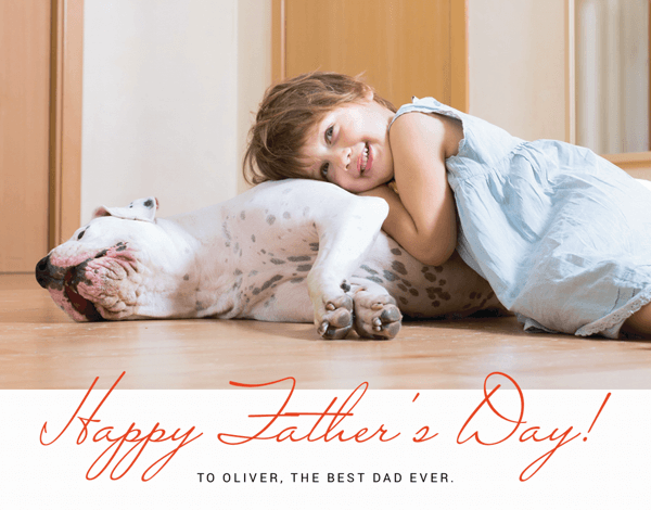 Red Script Father's Day