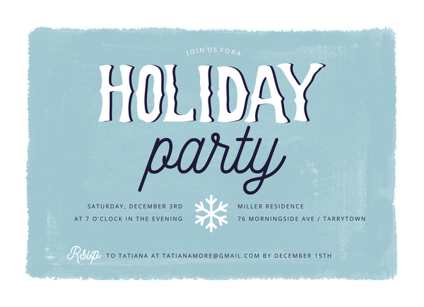 Blue Paint Holiday Party