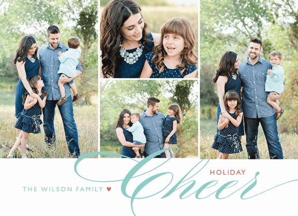 photo collage with scripted holiday cheer