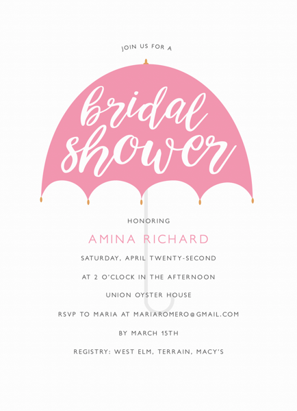 Umbrella Bridal Shower