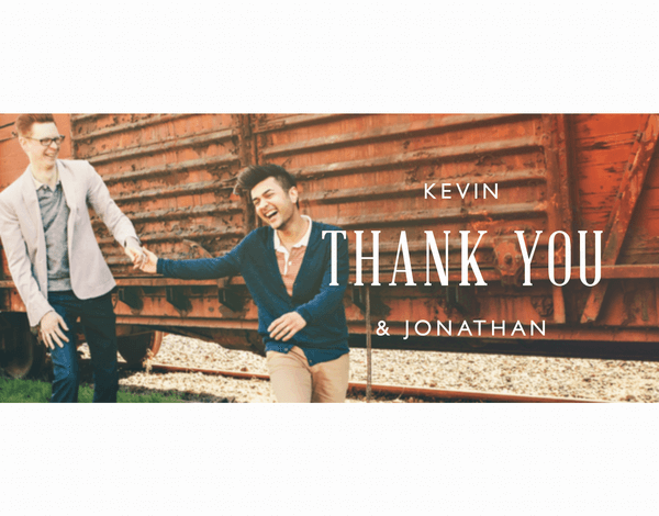 Cropped Custom Thank You Note