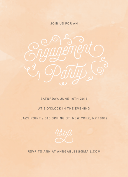 Blush Engagement Party
