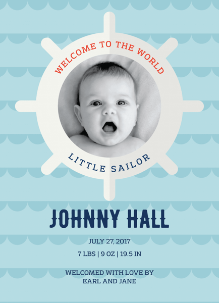 Welcome Little Sailor