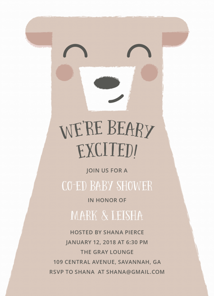 Beary Excited Co-Ed Shower