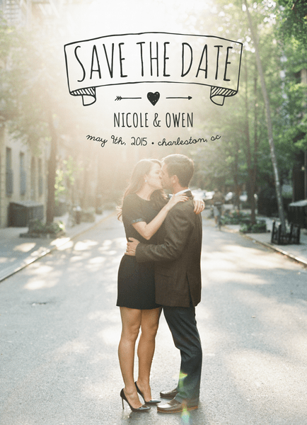 Rustic Banner Save The Date