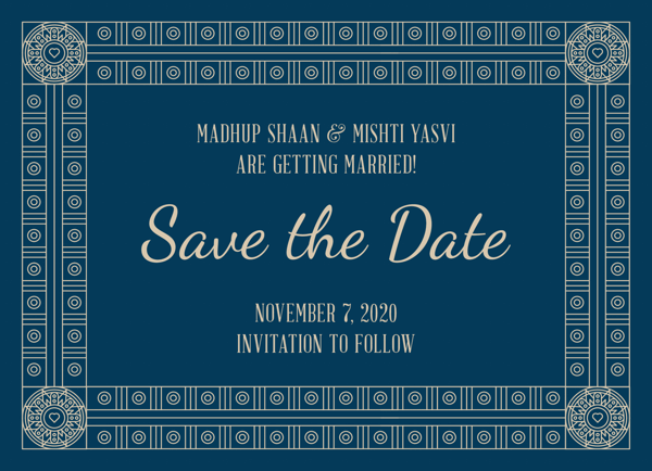 Decorative Frame Save The Date