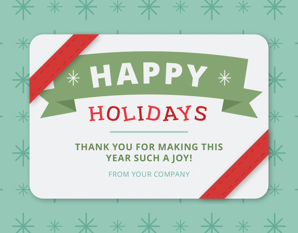 colorful business holiday greeting