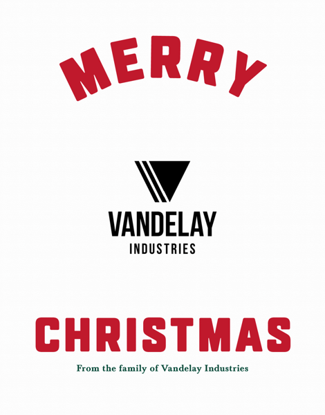 business merry christmas card with logo