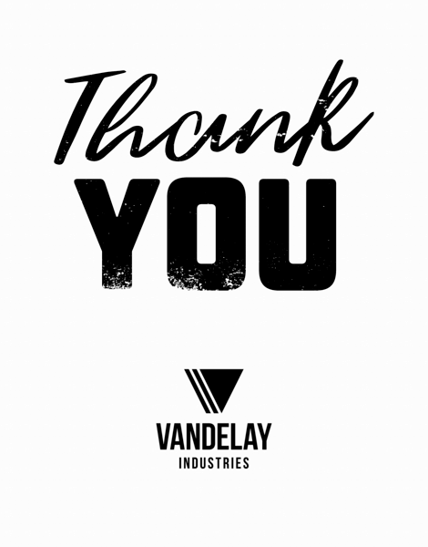 Bold Thank You With Logo