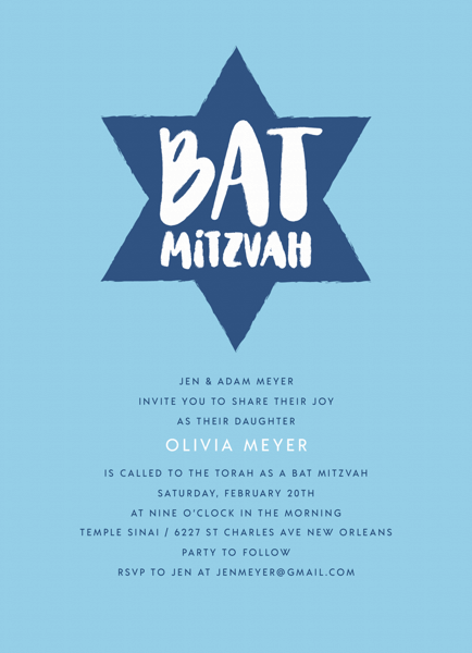 Brushy Star Bat Mitzvah