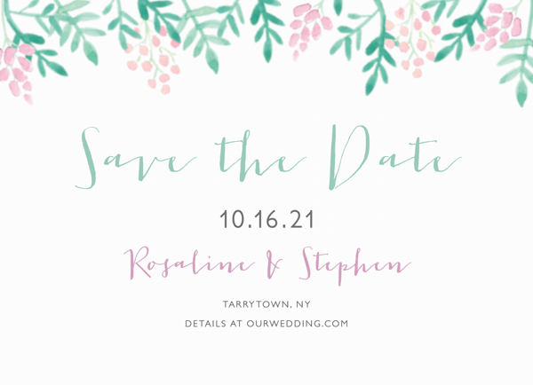 Lovely Lilacs Save The Date