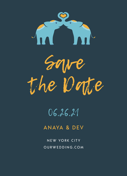 Elephant Love Save The Date
