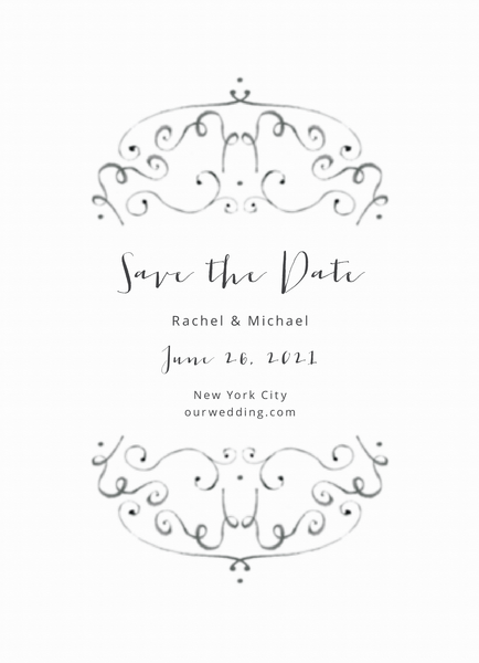 Airy Ornament Save The Date