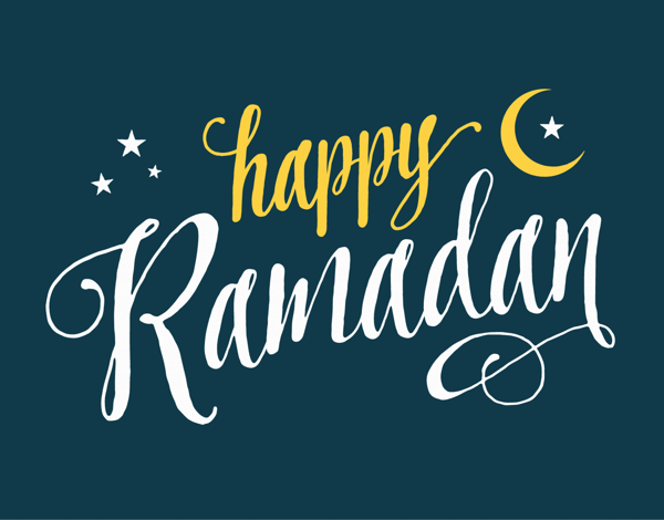 Happy Ramadan Lettering