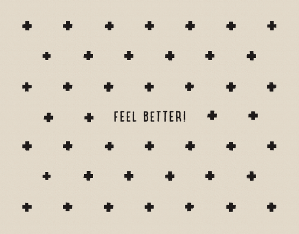 Feel Better Card with Crosses